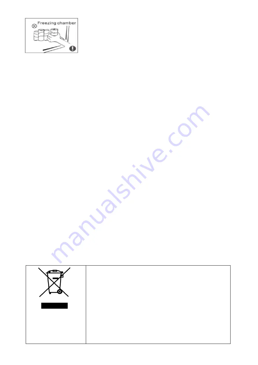 EAS Electric FRIGORIFICO EMF173NF3 Instruction Manual Download Page 8