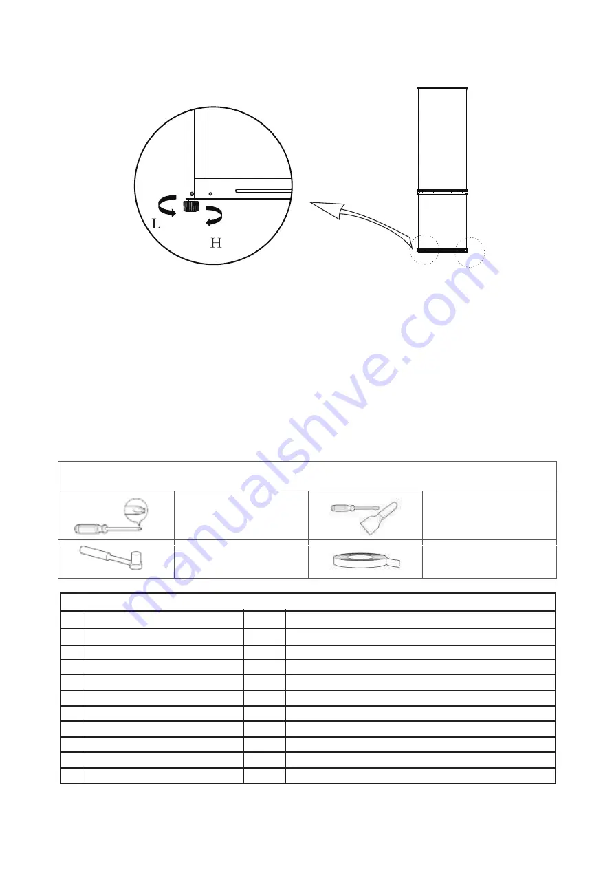 EAS Electric FRIGORIFICO EMF173NF3 Instruction Manual Download Page 10