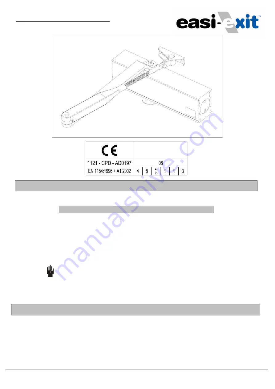 Easi-Exit DCT2024 Installation Instructions Download Page 1