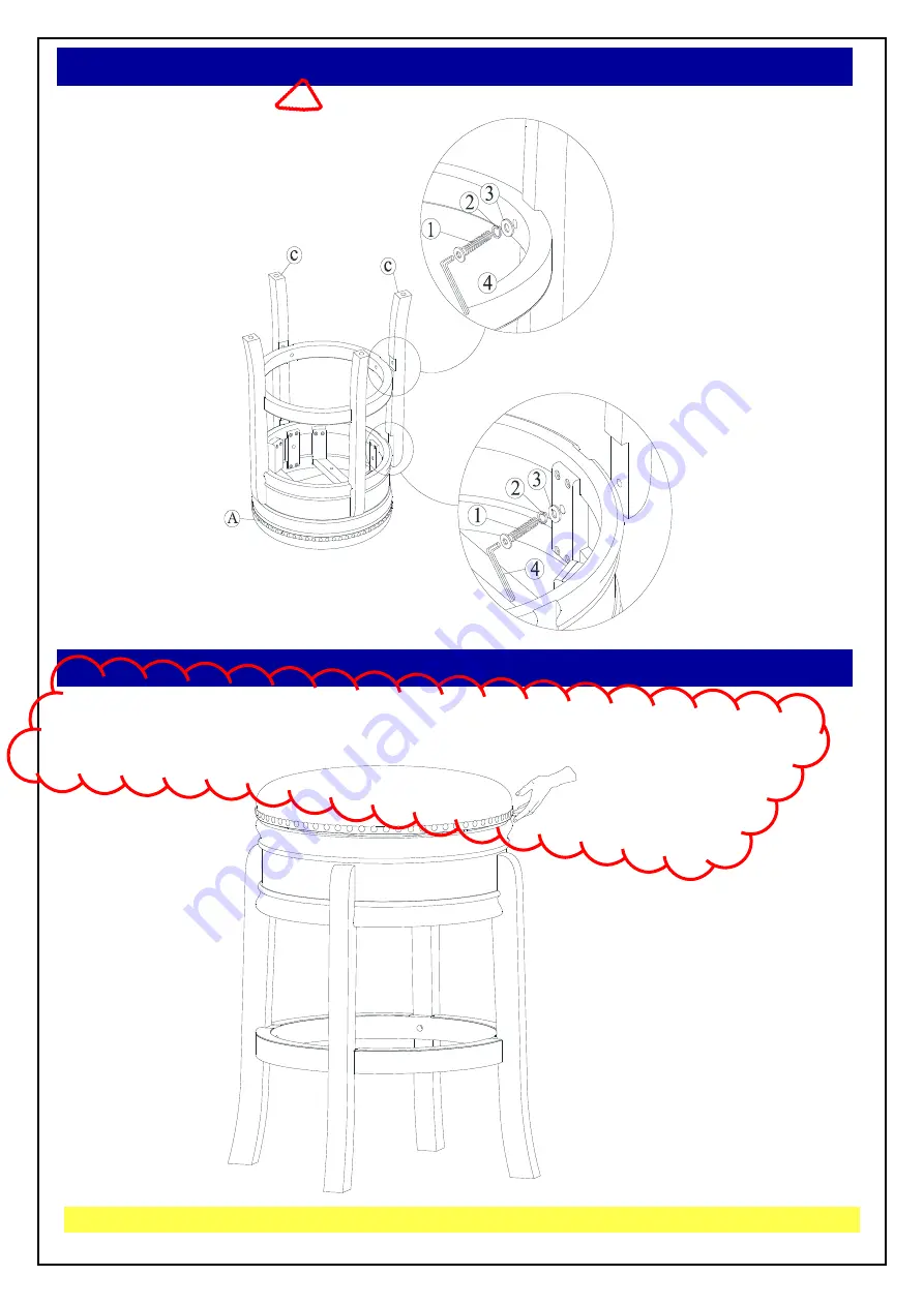 East West Furniture AMS024 Скачать руководство пользователя страница 4