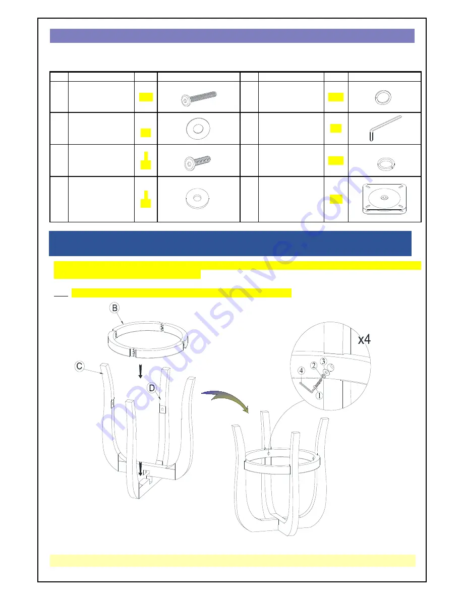 East West Furniture BFS030 Скачать руководство пользователя страница 3