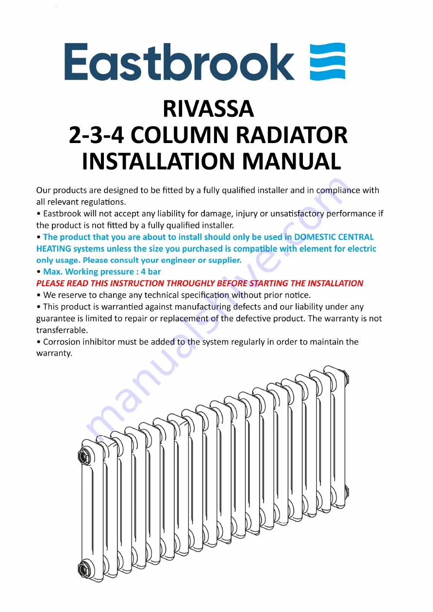 Eastbrook RIVASSA Скачать руководство пользователя страница 1