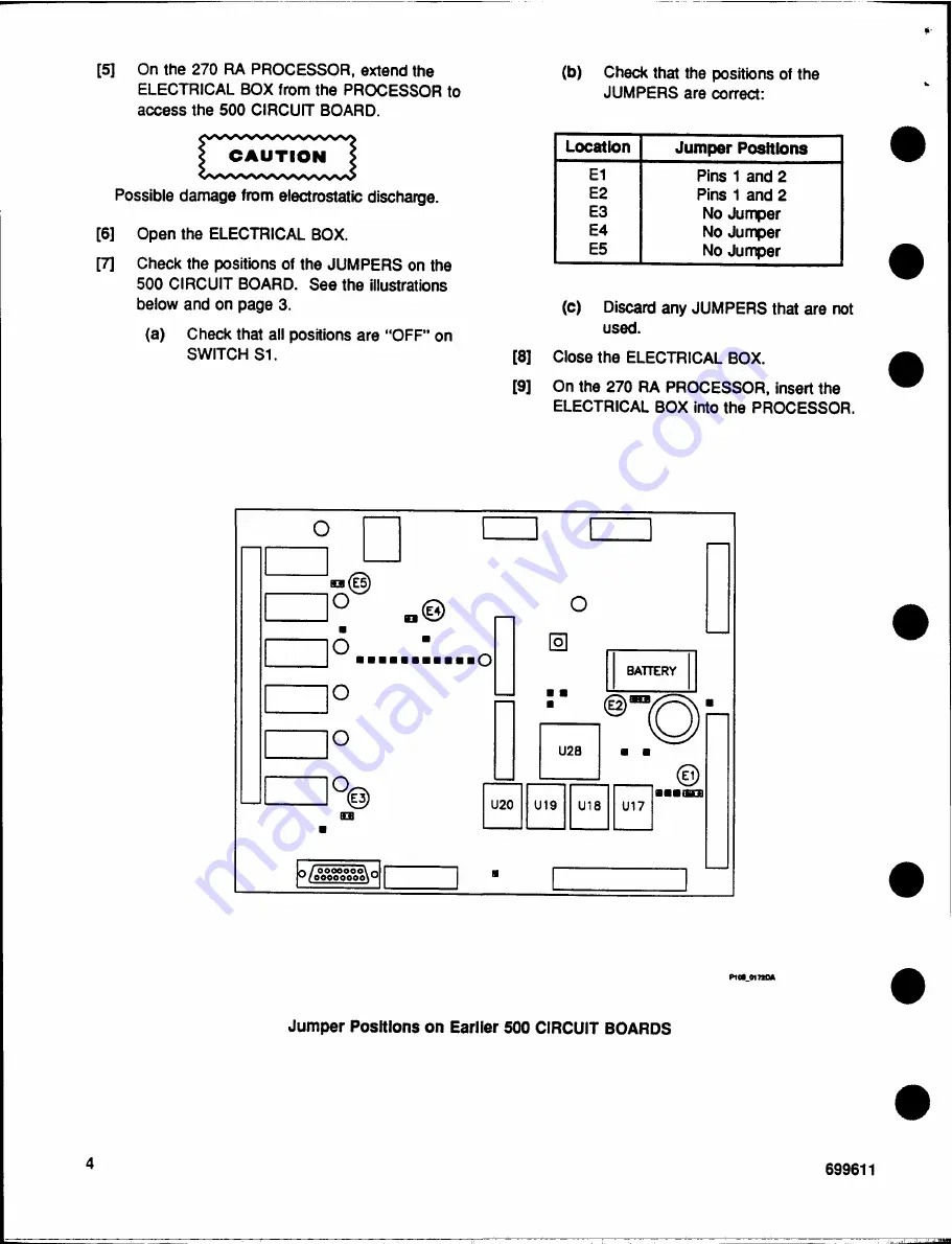 EASTMAN Kodak X-Omat 270 RA Modification Instructions Download Page 5