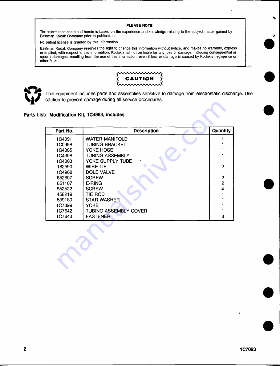 EASTMAN Kodak X-Omat 270 RA Modification Instructions Download Page 31