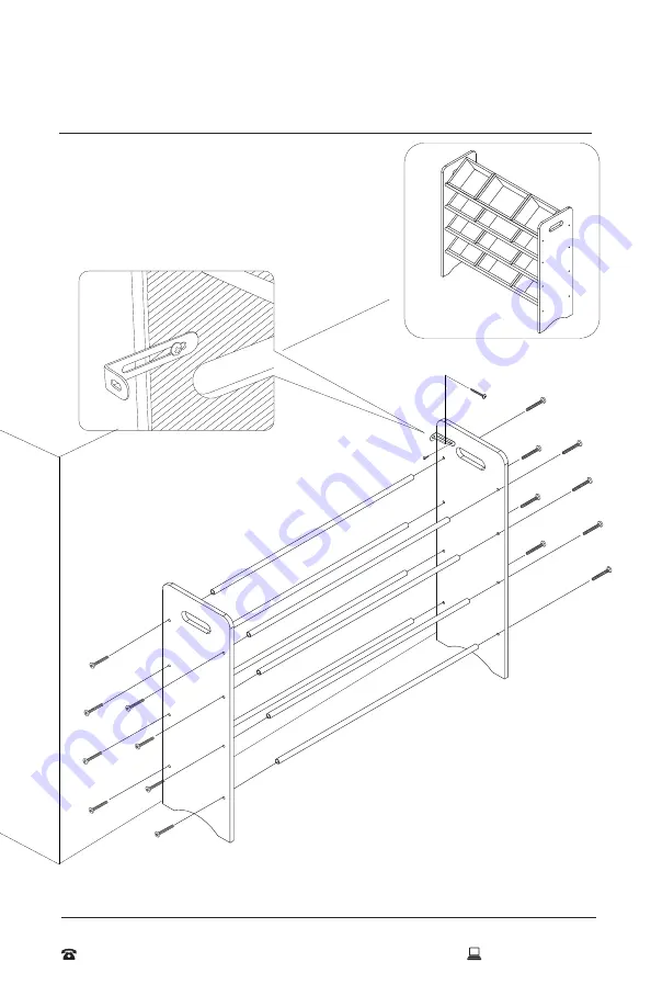 Easy@Home KID'S 4-TIER ORGANIZER Assembly Instructions Download Page 4