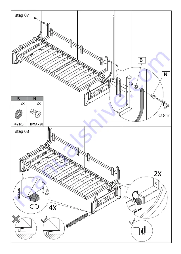 EASYBED Easybed Sofa Assembly Instructions Manual Download Page 13