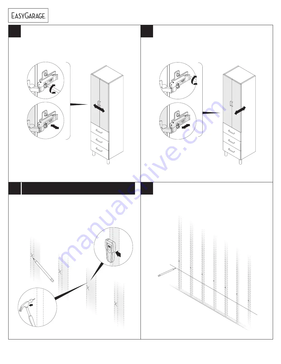 EasyGarage 30 inch WIDE TALL CABINET WITH DOORS/3... Скачать руководство пользователя страница 18