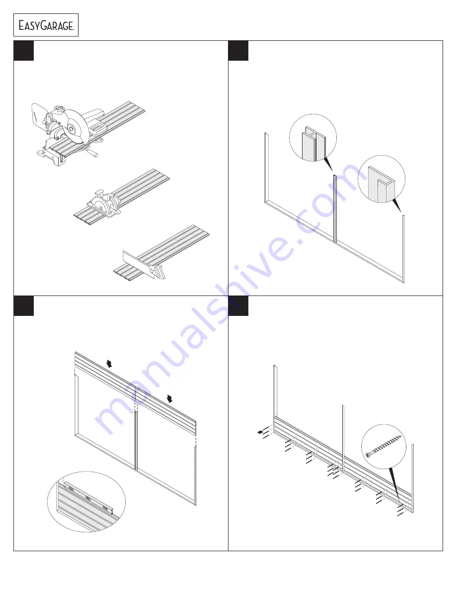 EasyGarage 30 inch WIDE TALL CABINET WITH DOORS/3... Installation Instructions Manual Download Page 19