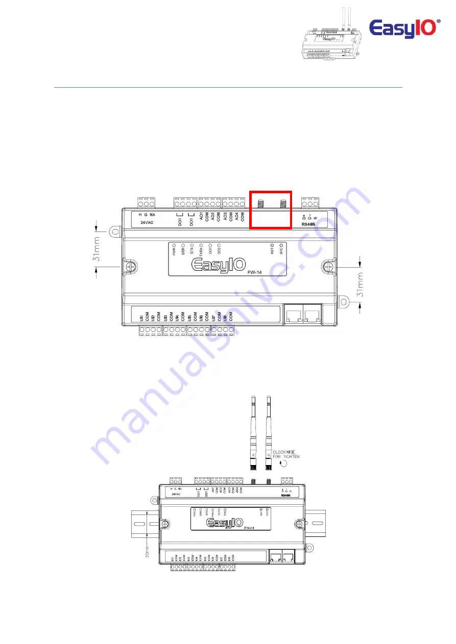 EasyIO FW Series Скачать руководство пользователя страница 16