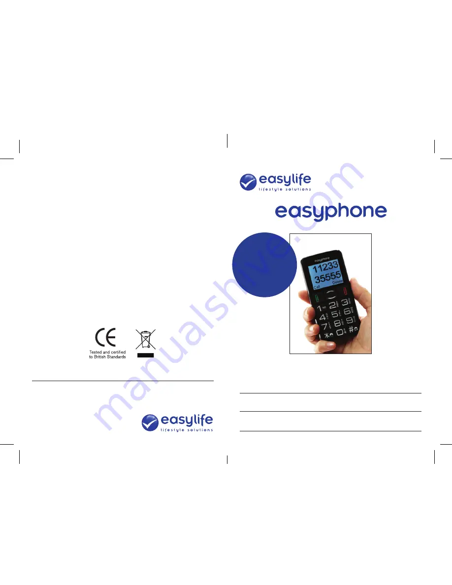 Easylife Easyphone EL5860 Скачать руководство пользователя страница 1