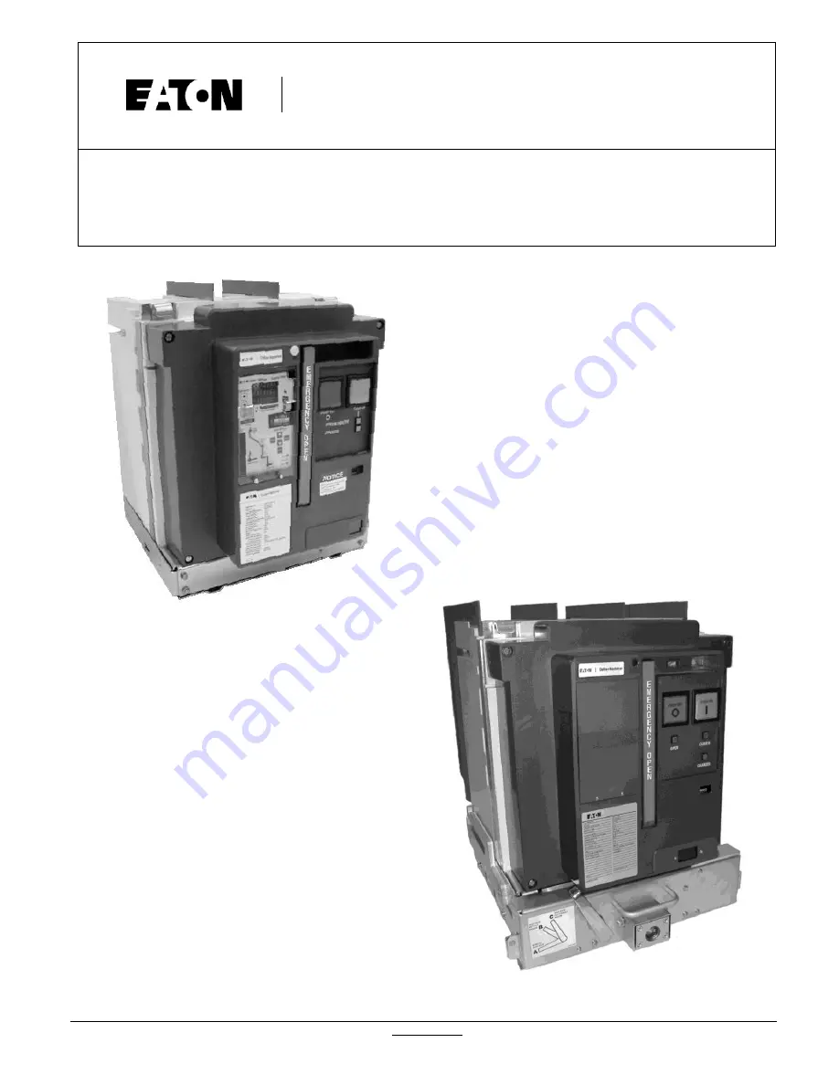 Eaton 150 VCP-TL16 Instructions For The Use, Operation And Maintenance Download Page 1