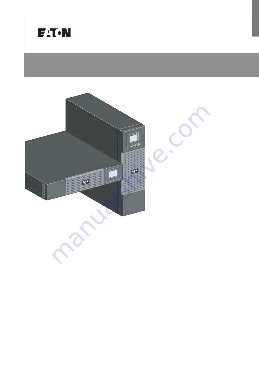 Eaton 5PX EBM 48V RT2U Installation And User Manual Download Page 1