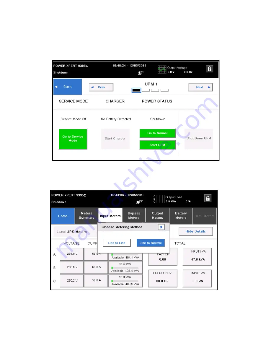 Eaton 9395C-1000/1000 Installation And Operation Manual Download Page 124