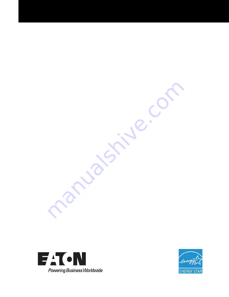 Eaton 93PM UPS Installation And Operation Manual Download Page 3