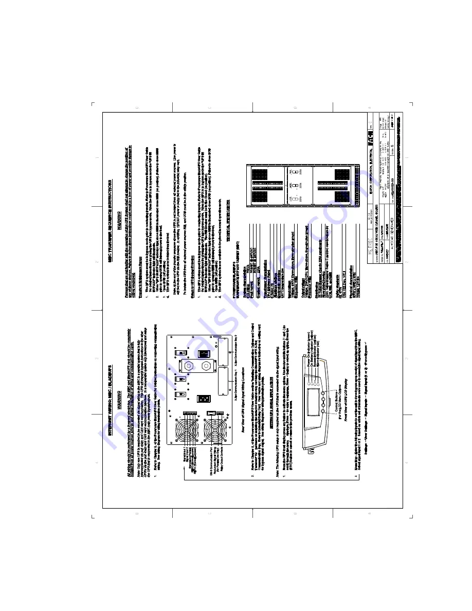 Eaton BladeUPS none Installation And Operation Manual Download Page 50