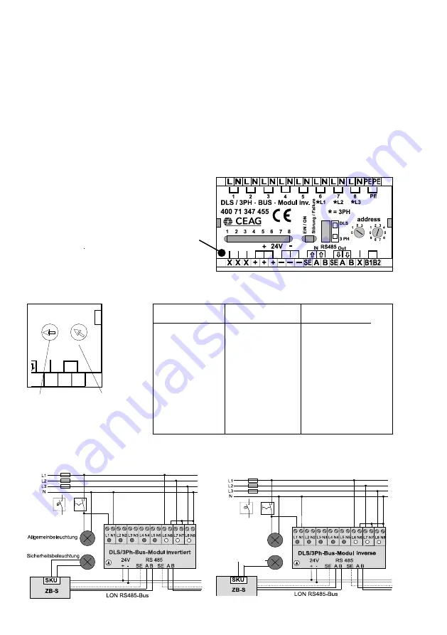 Eaton CEAG DLS/3PH-BUS-Module-inverse Скачать руководство пользователя страница 6