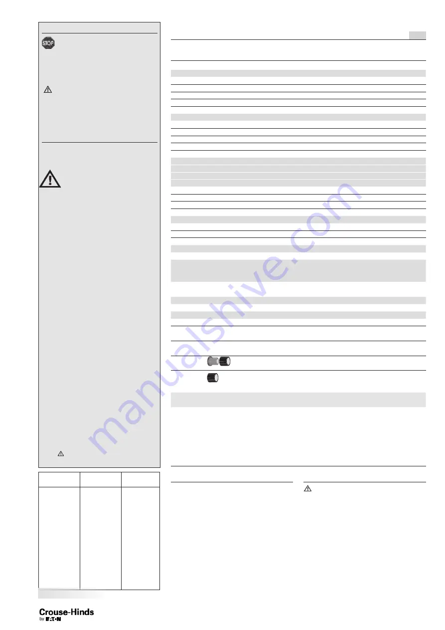 Eaton CROUSE-HINDS EXIT Series Operating Instructions Manual Download Page 7