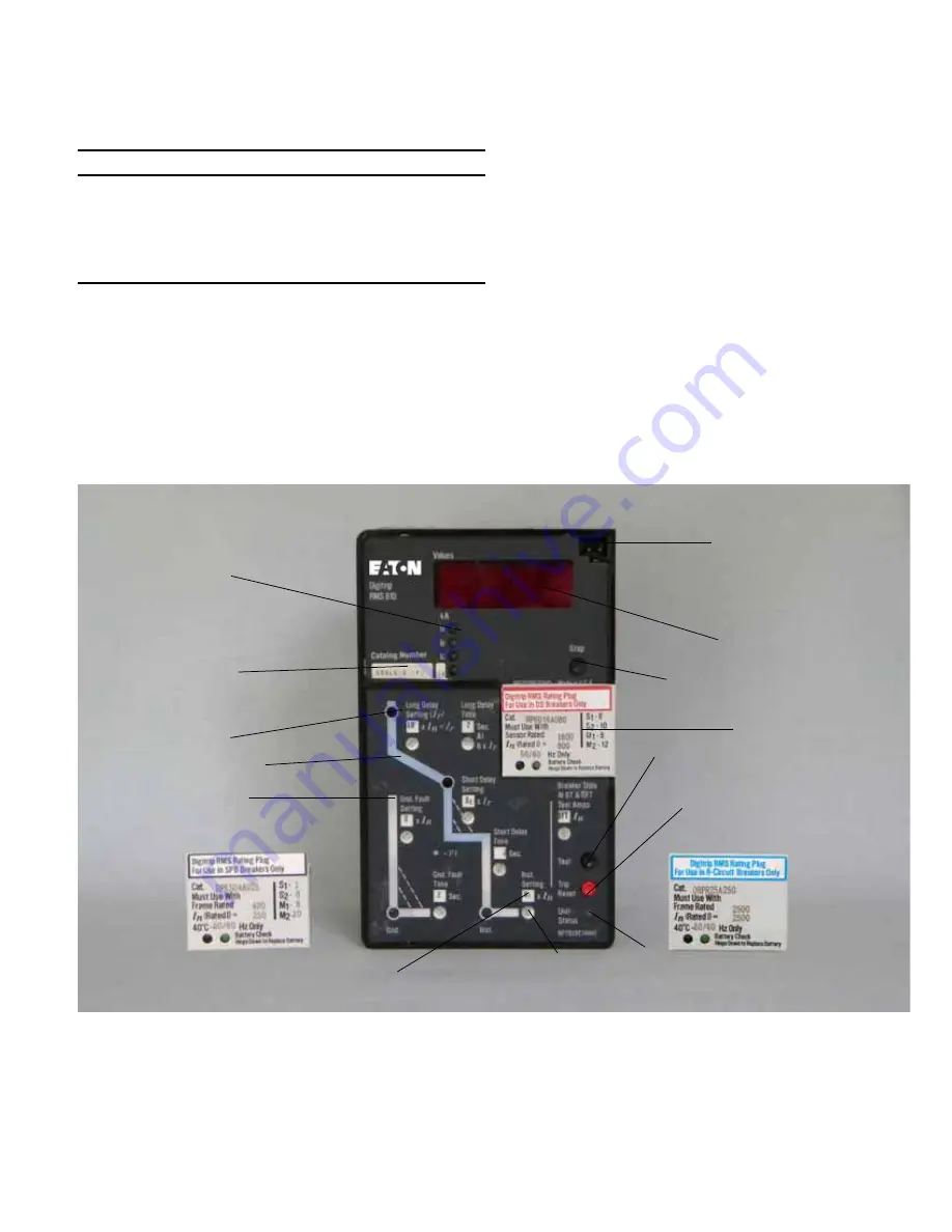 Eaton Cutler-Hammer Digitrip RMS 610 Instruction Leaflet Download Page 3