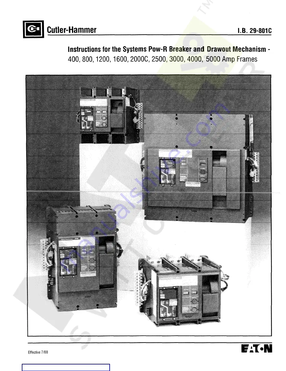 Eaton Cutter-Hammer SPB-50 Скачать руководство пользователя страница 1