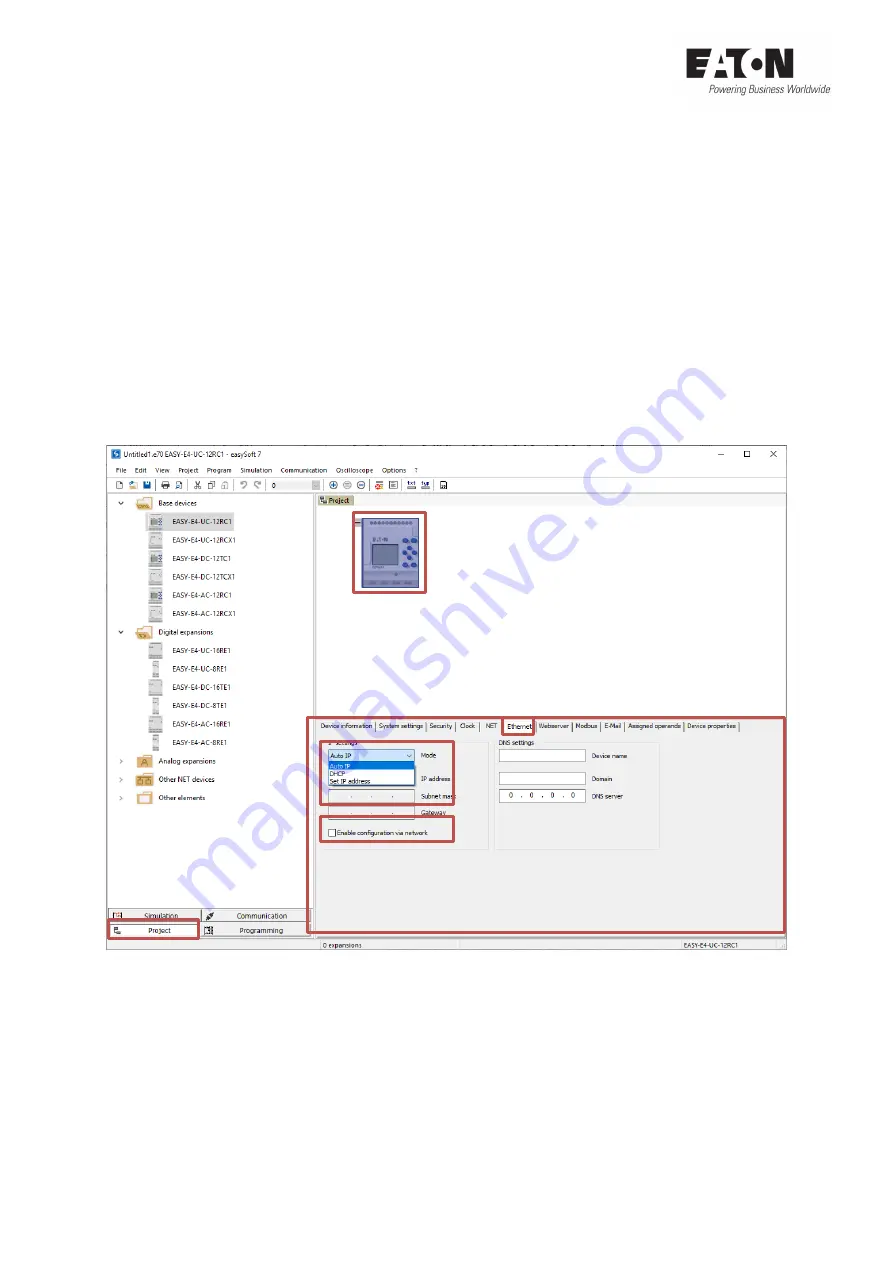 Eaton easyE4 series Application Note Download Page 10