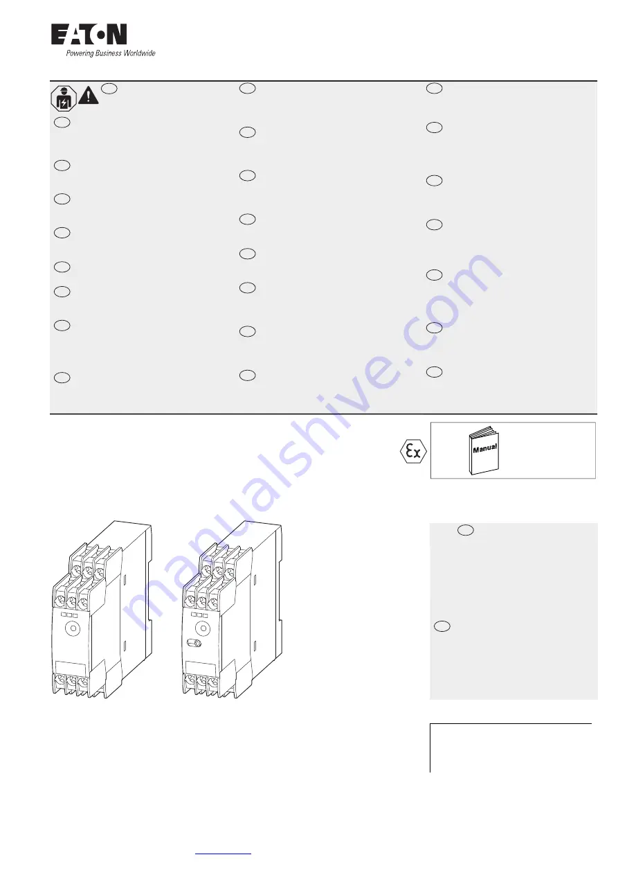 Eaton EMT62-DB Instruction Leaflet Download Page 1