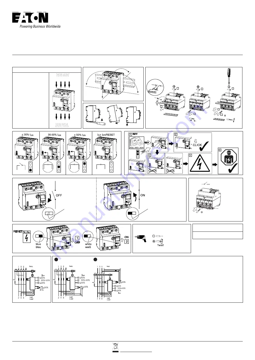 Eaton FRCdM-Type B Instruction Leaflet Download Page 1