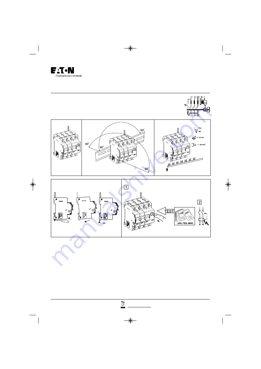 Eaton mRBM4-PT Instruction Leaflet Download Page 1