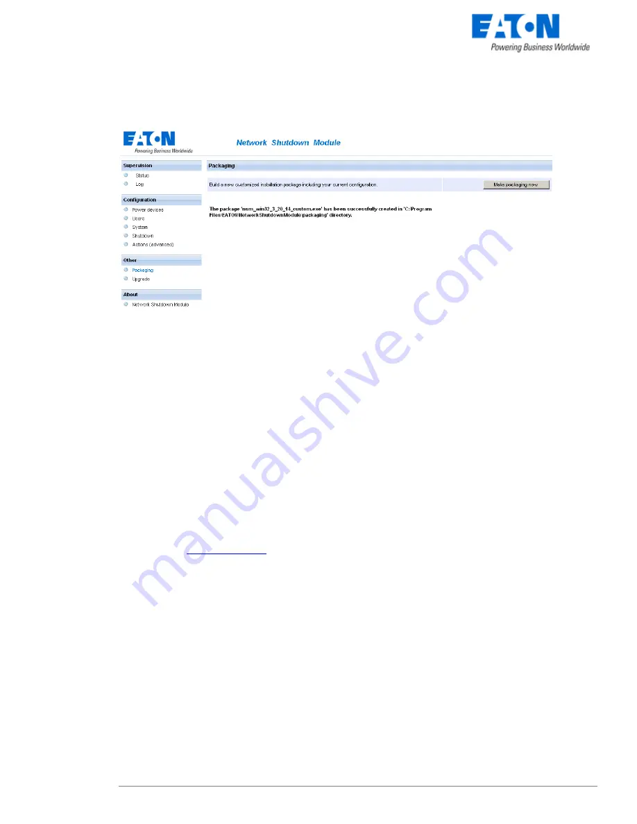 Eaton Network Shutdown Module V3 Скачать руководство пользователя страница 41