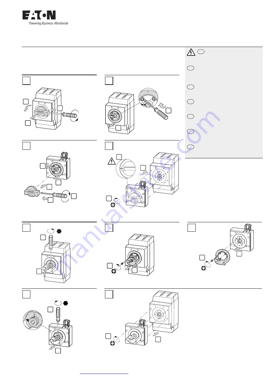 Eaton NZM1-XMV Instruction Leaflet Download Page 1