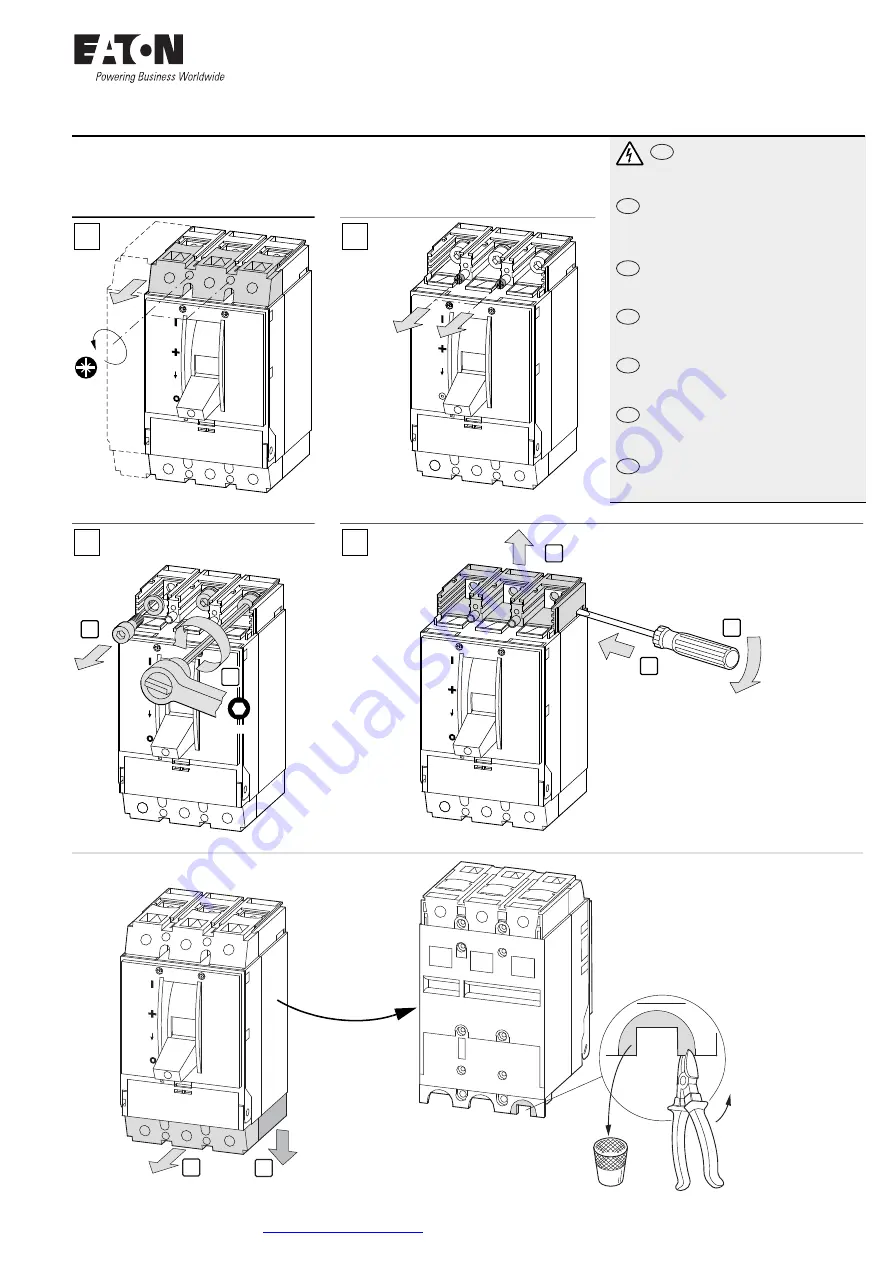 Eaton NZM2-XKR Instruction Leaflet Download Page 1