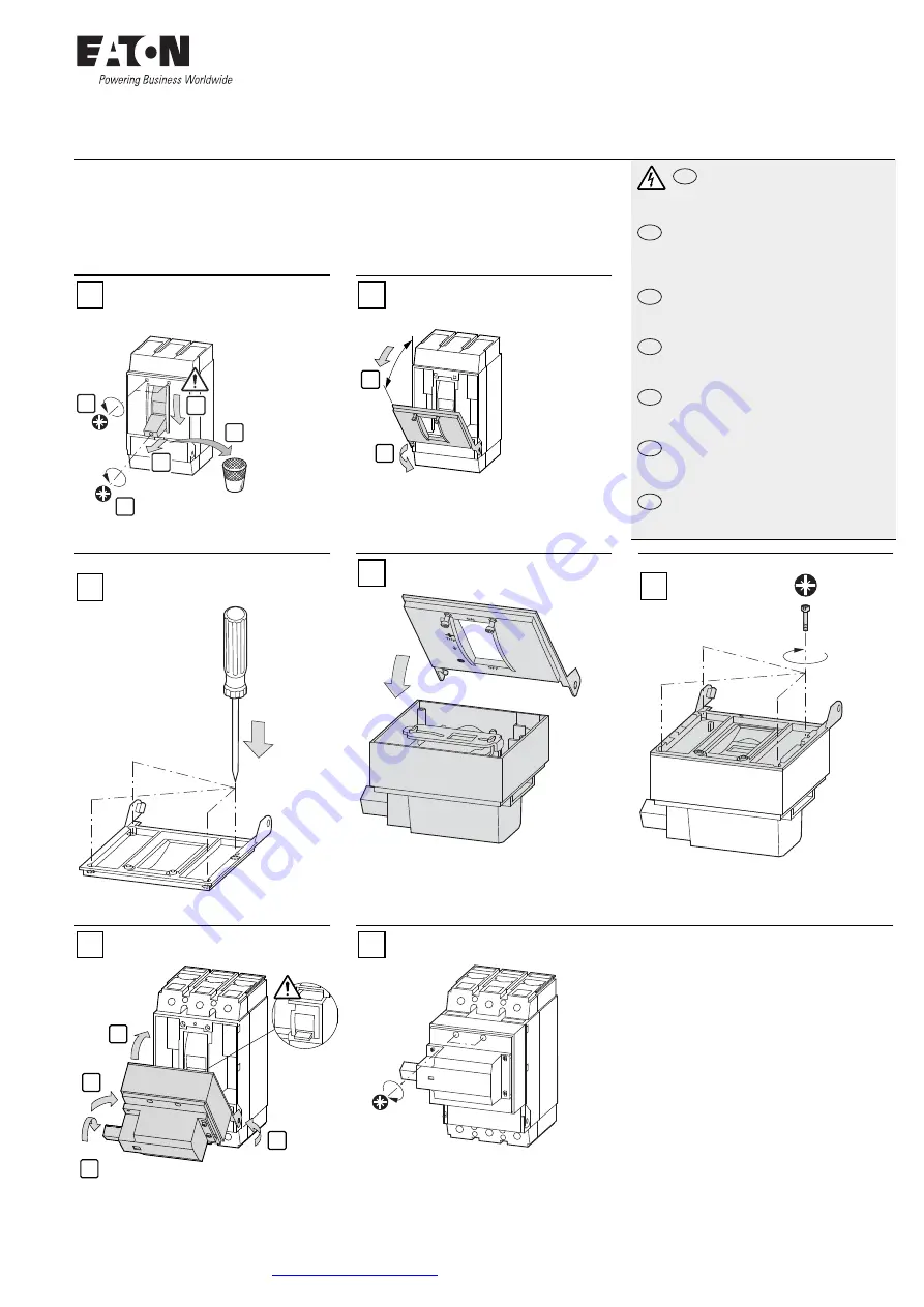 Eaton NZM2-XSRM-LR Instruction Leaflet Download Page 1