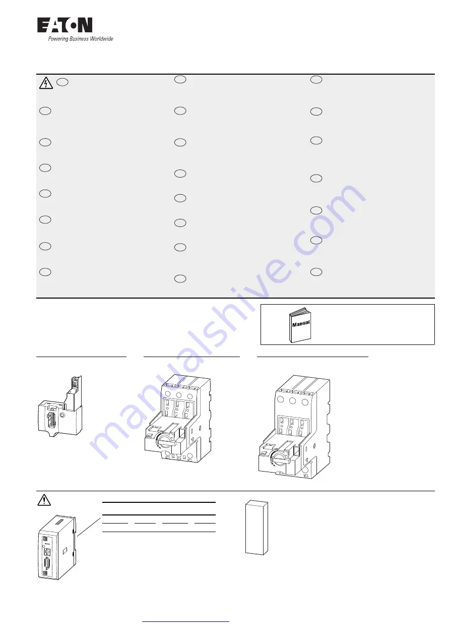 Eaton PKE-SWD-SP Instruction Leaflet Download Page 1