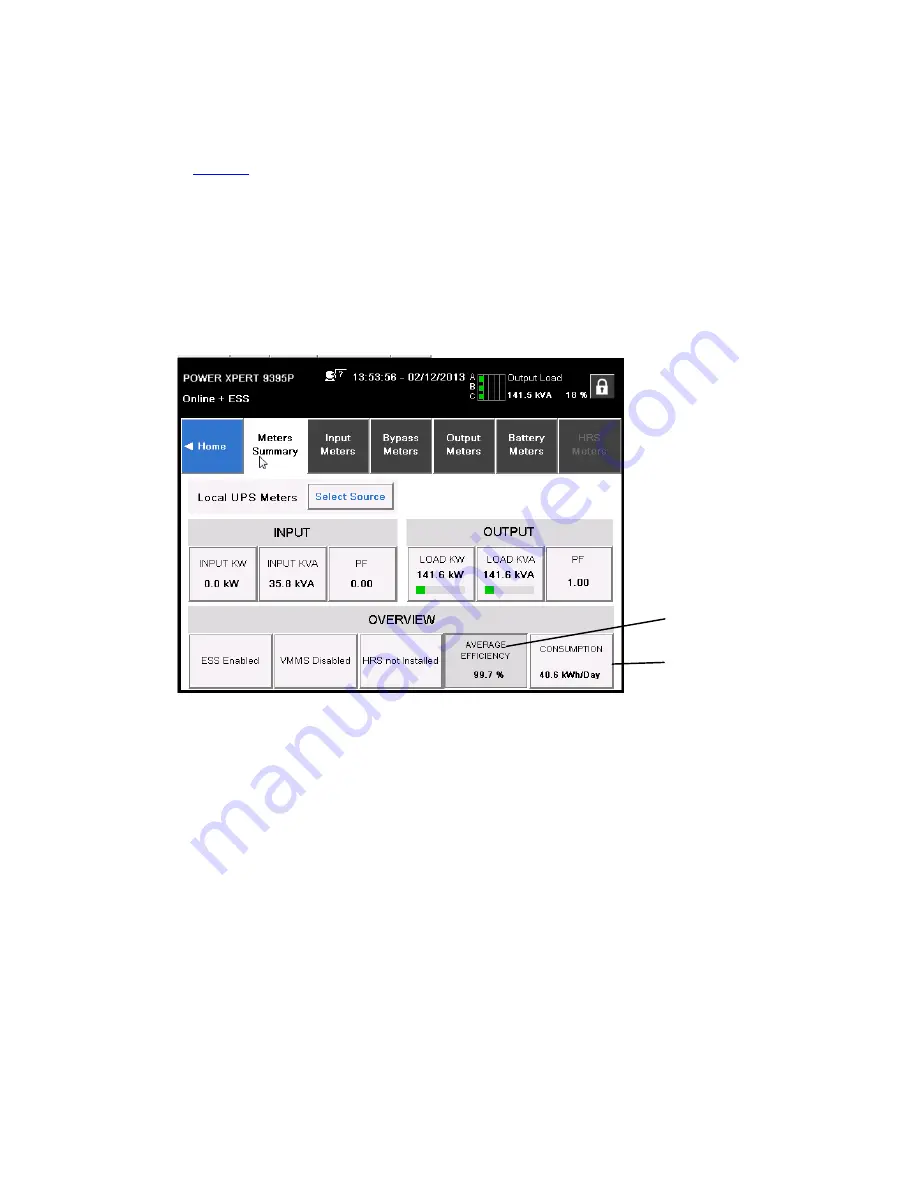 Eaton Power Xpert 9395P-1100/1100 Скачать руководство пользователя страница 165