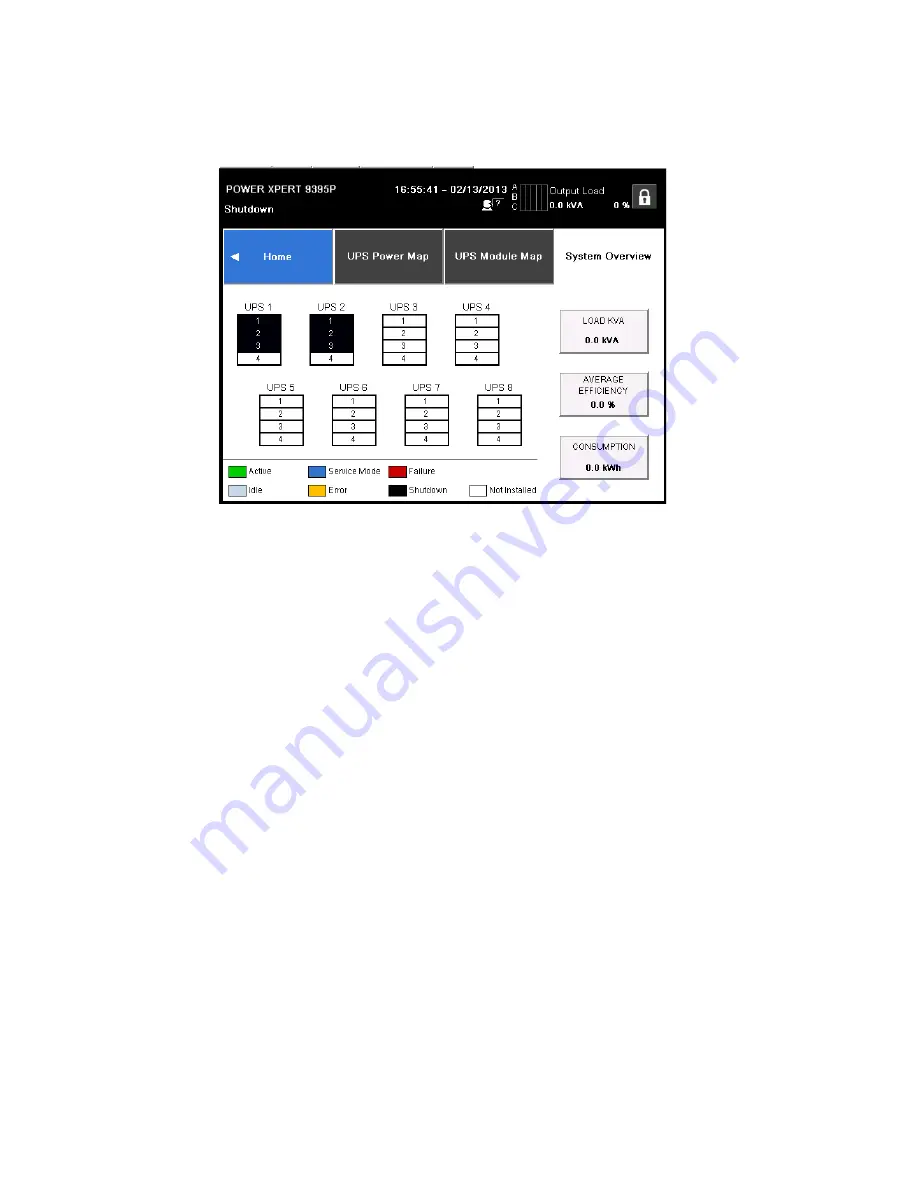 Eaton Power Xpert 9395P-1100/1100 Скачать руководство пользователя страница 182