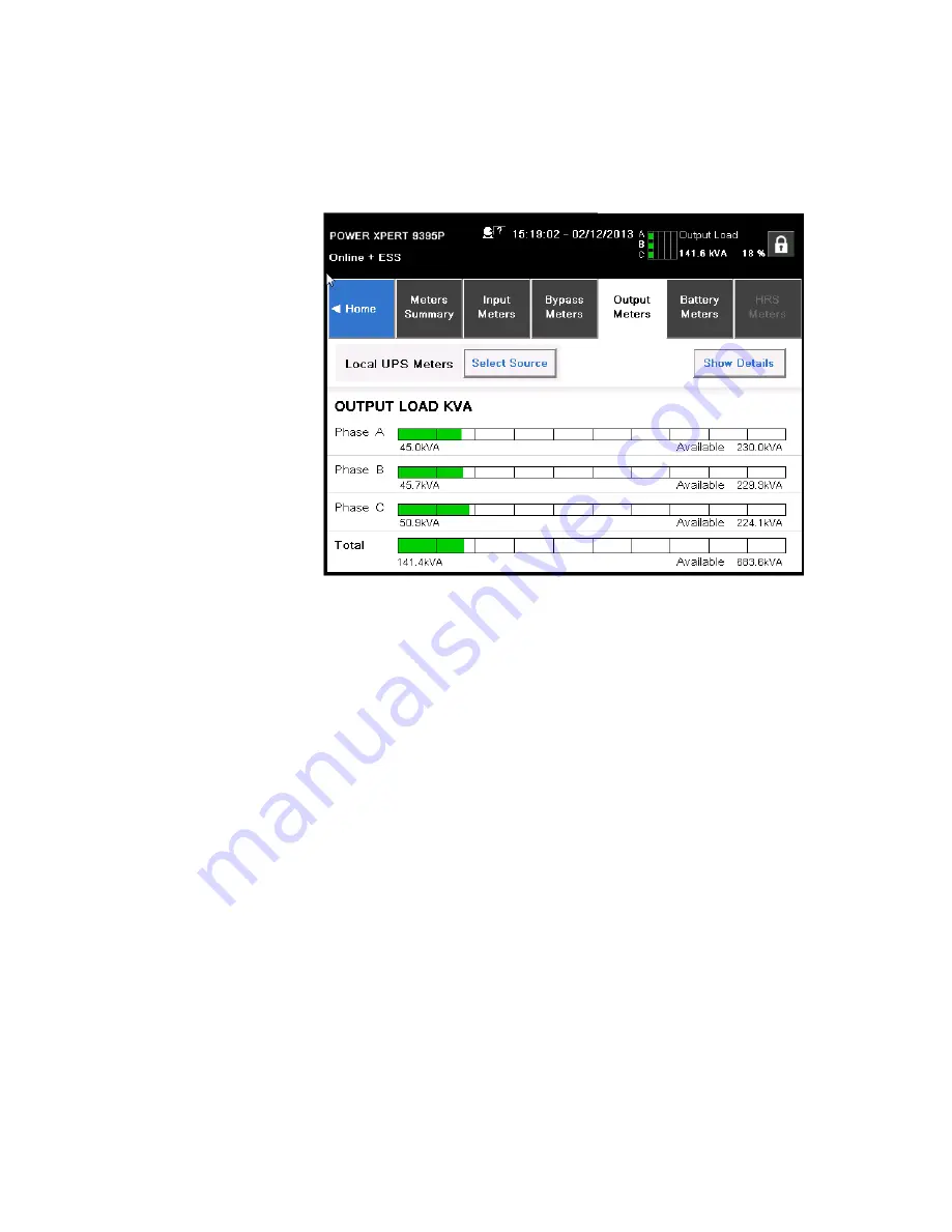 Eaton PowerXpert 9395P-600/200 Installation And Operation Manual Download Page 180