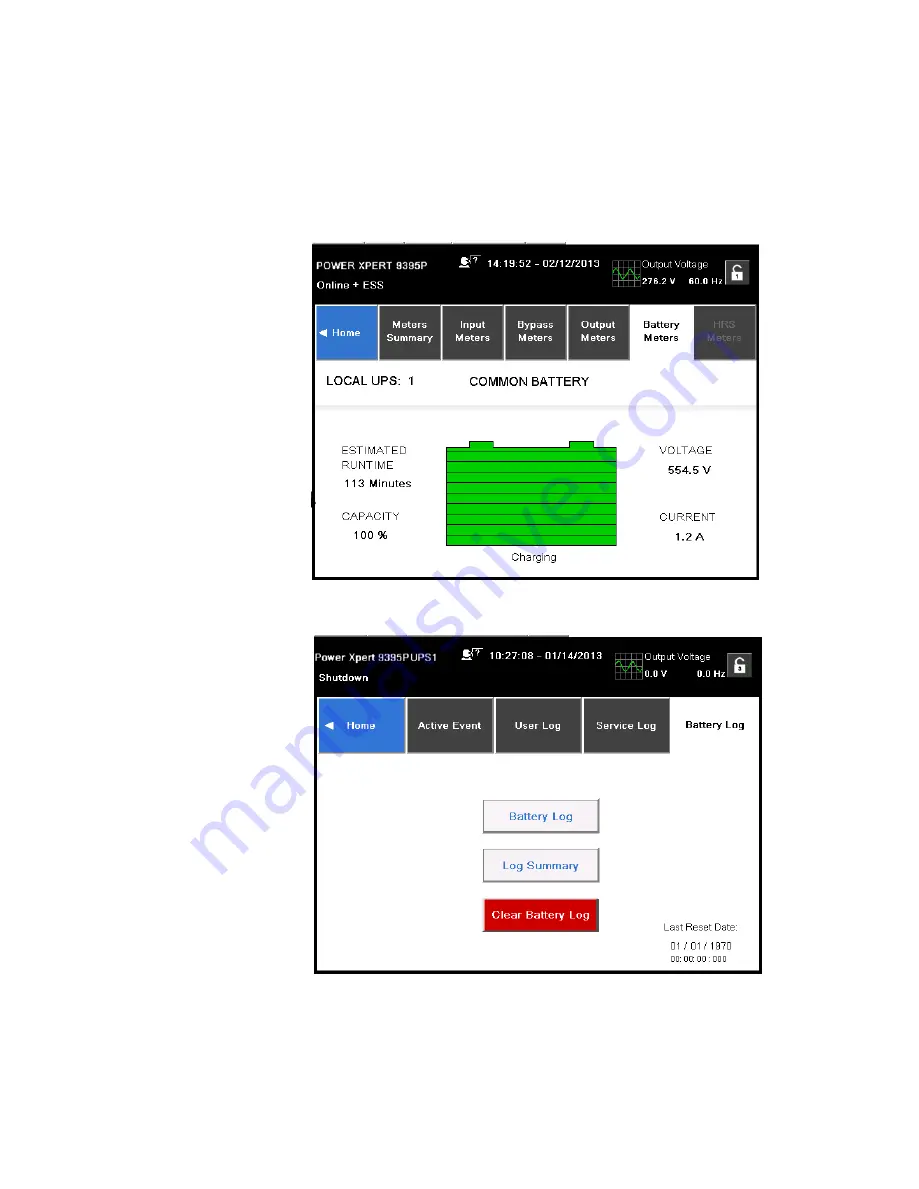 Eaton PowerXpert 9395P-600/200 Installation And Operation Manual Download Page 182