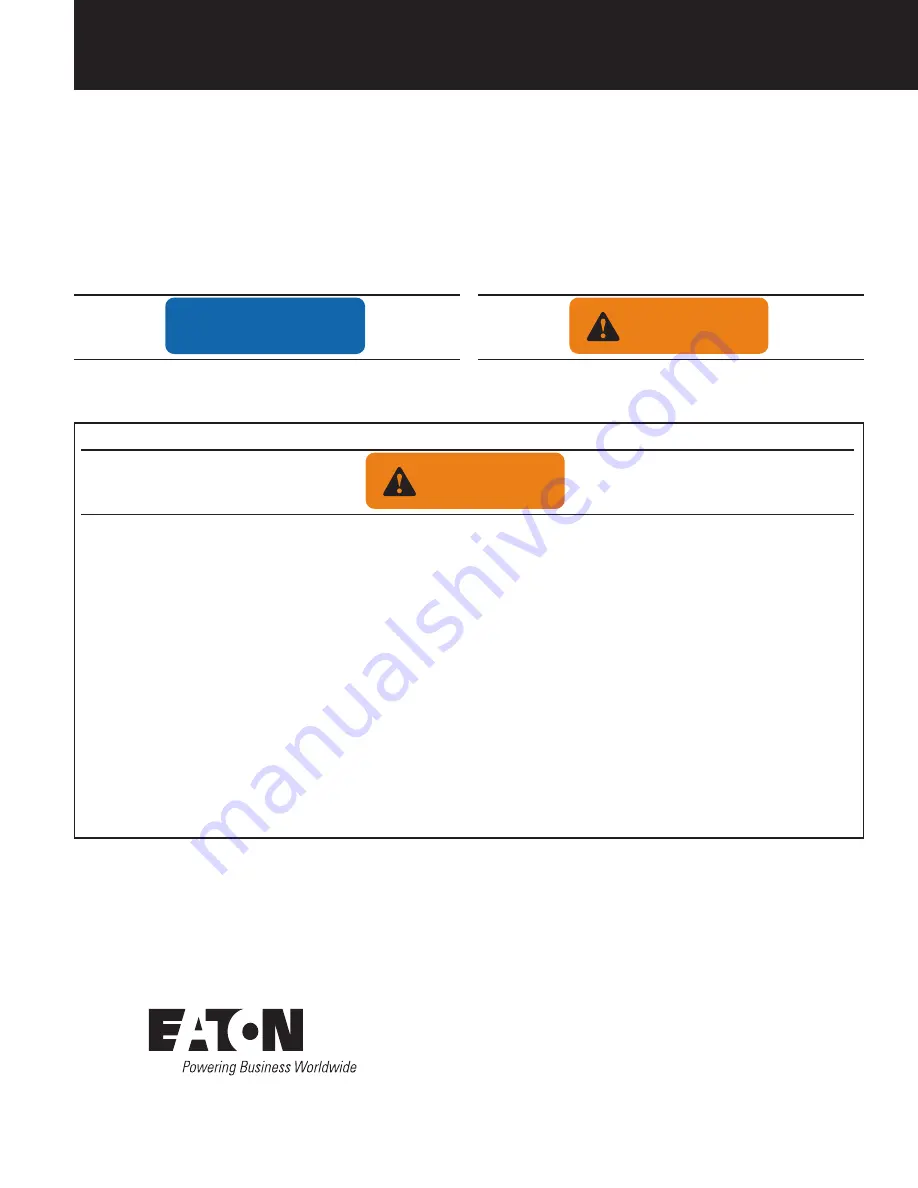 Eaton RS Enclosure Unpacking Manual Download Page 1