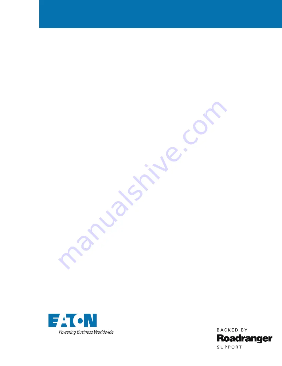 Eaton TRSM0515 Service Manual Download Page 1