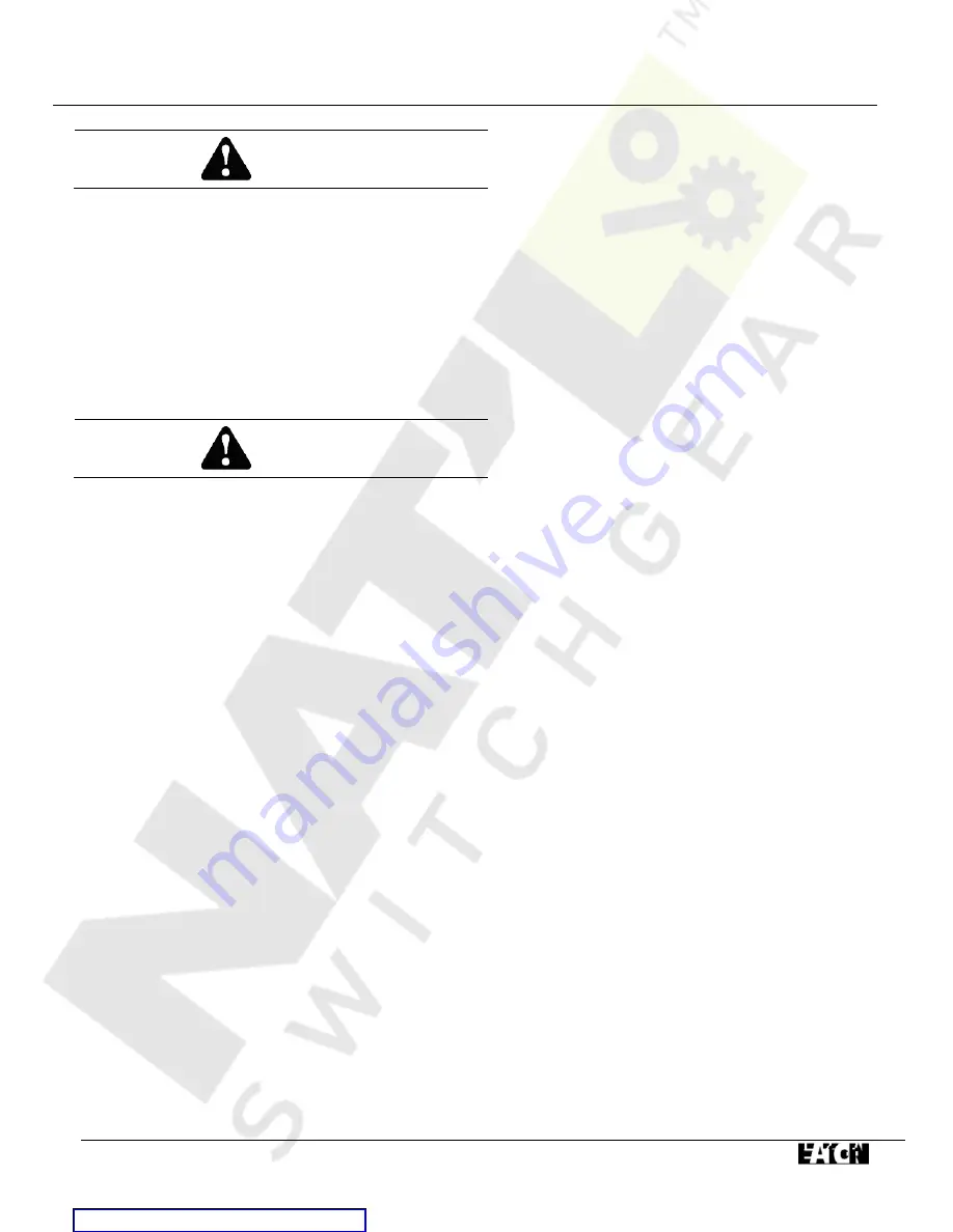 Eaton VCP-W Instructions For Installation, Operation And Maintenance Download Page 38