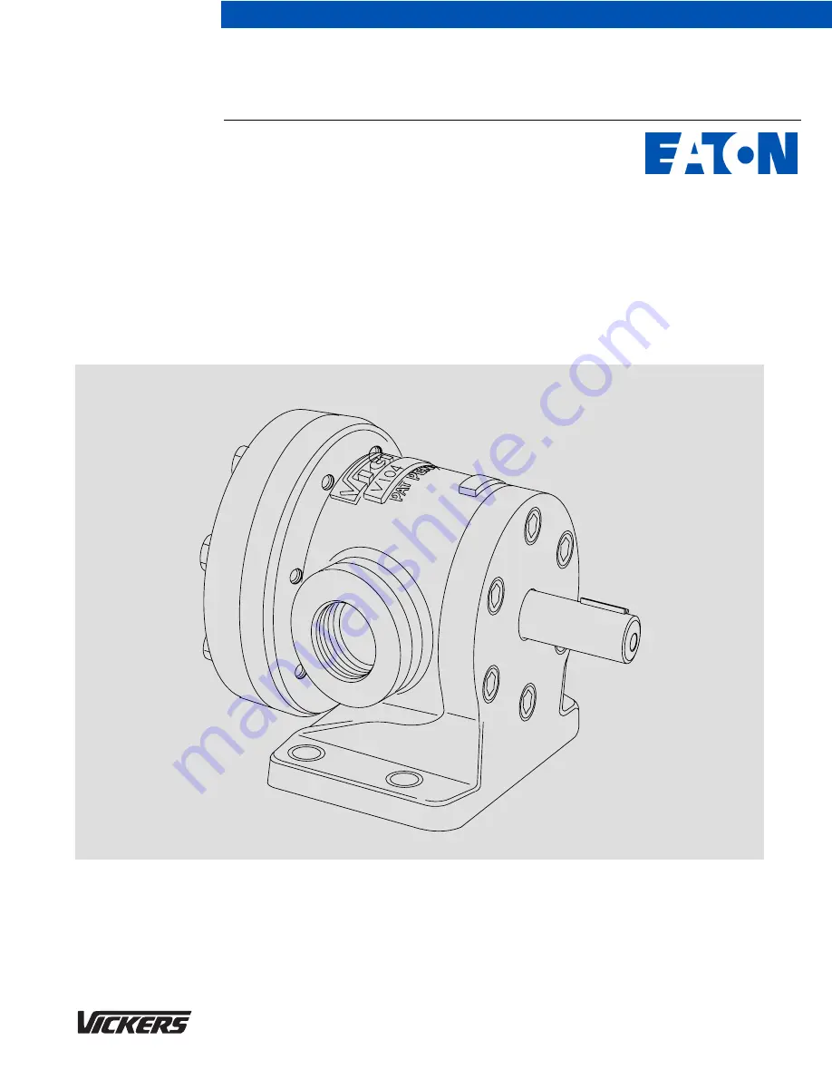 Eaton Vickers V-104-A-10 Скачать руководство пользователя страница 1