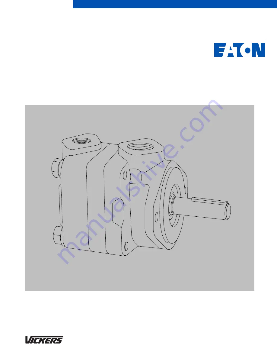 Eaton Vikers V200 Series Overhaul Manual Download Page 1