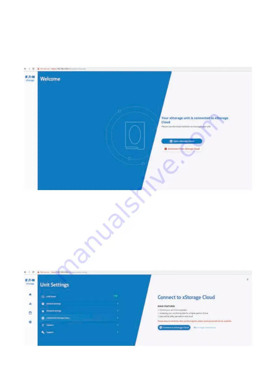 Eaton xStorage Home User Interface Manual Download Page 12