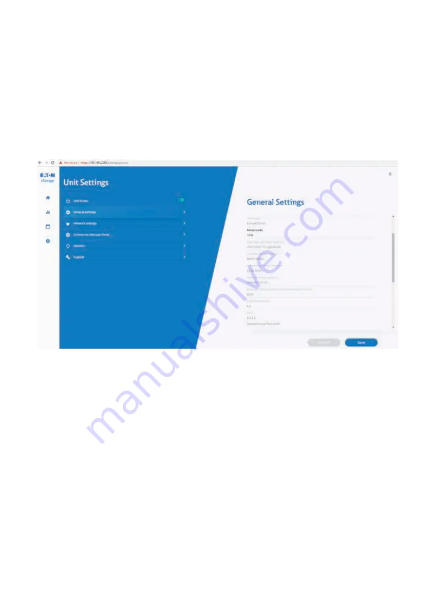 Eaton xStorage Home User Interface Manual Download Page 16