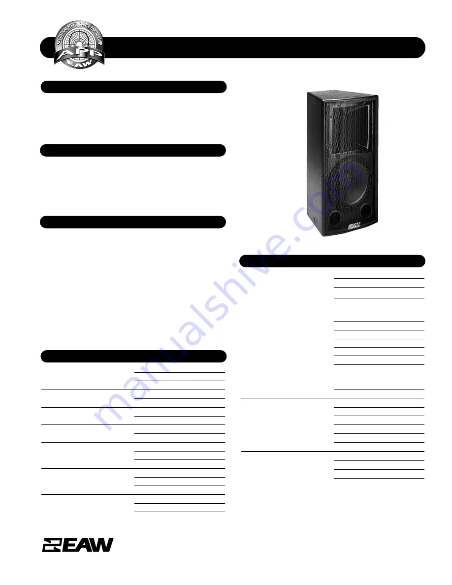 EAW MK2164e Specifications Download Page 1