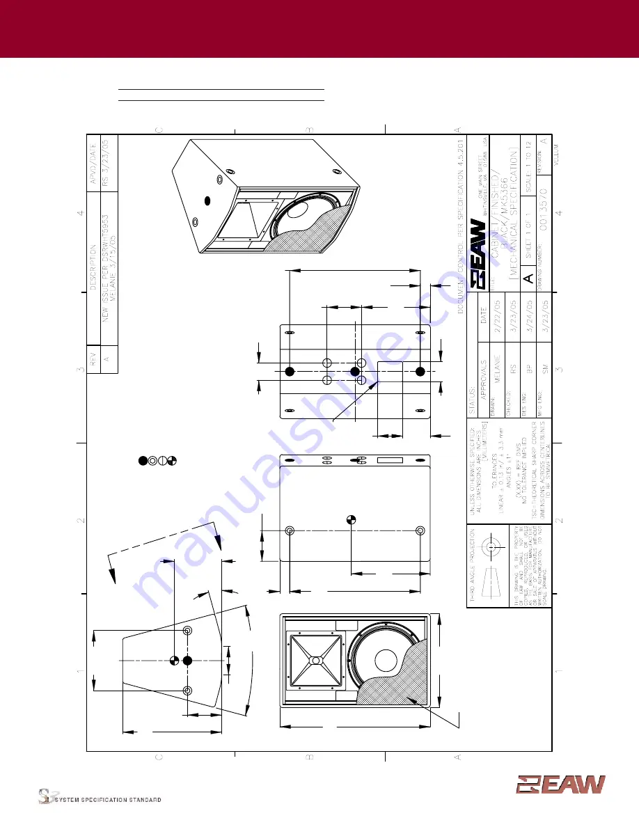 EAW MK5366 Specification Sheet Download Page 2