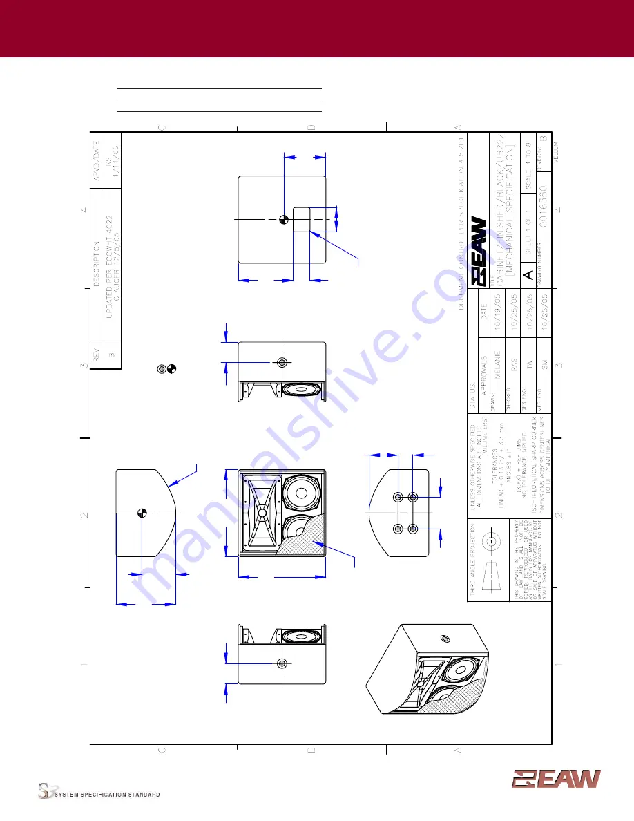 EAW Subwoofer UB22z Скачать руководство пользователя страница 2