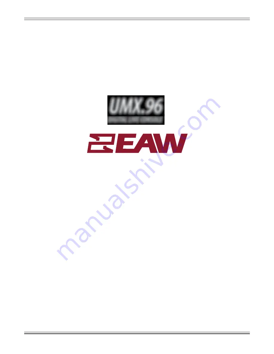 EAW UMX.96 Owner'S Manual Download Page 152