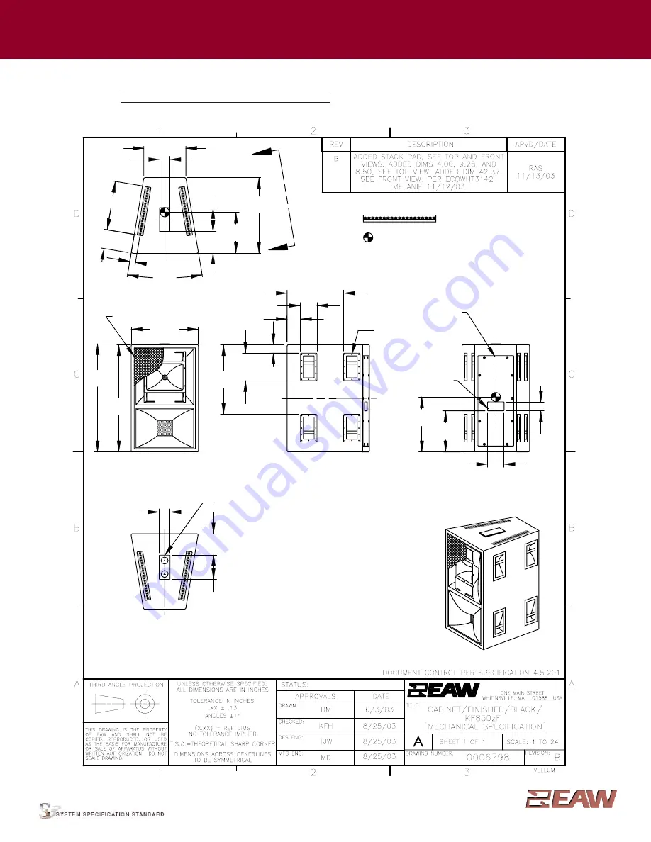 EAW Virtural Array KF850ZF Specifications Download Page 2