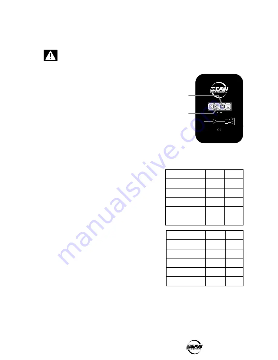 EAW VR21 Instruction Manual Download Page 7