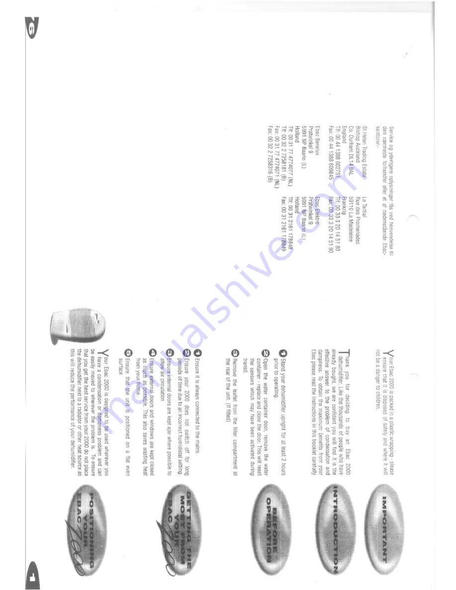 Ebac 2000 Series User Information Download Page 2